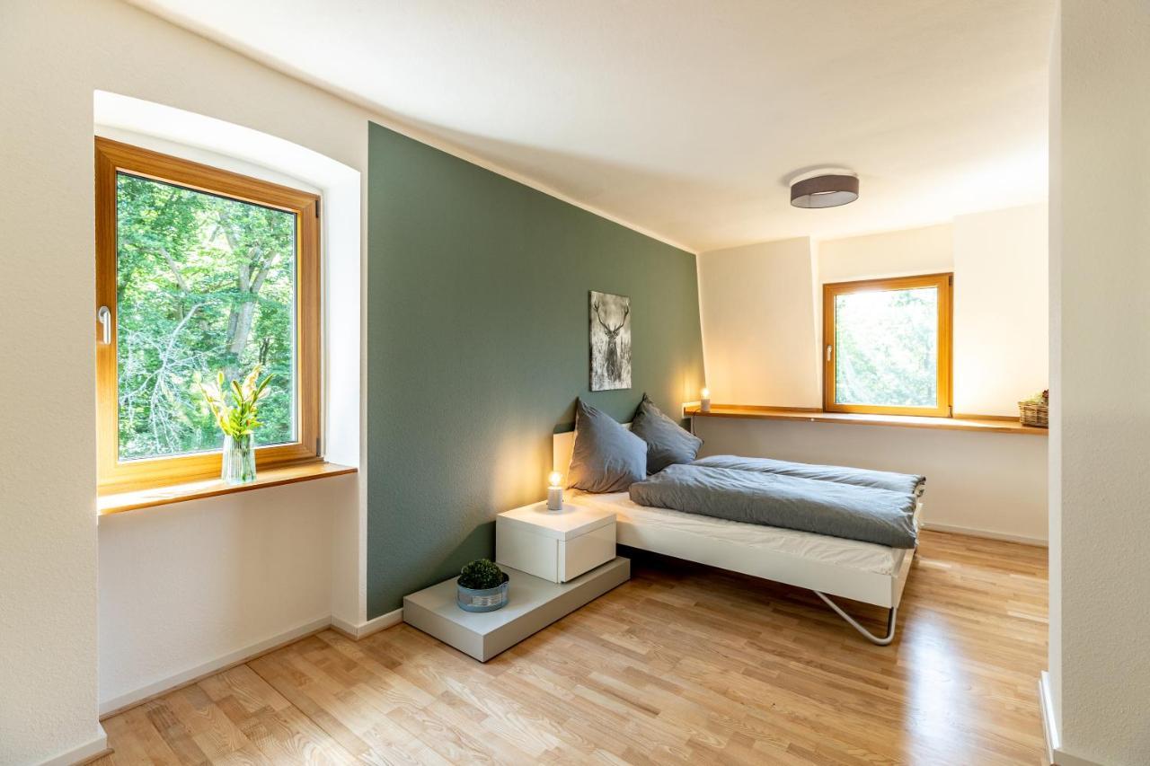 Landhaus Karbach Komplett Oder Einzelne Wohneinheiten Villa Inkl Sauna Bzw Waldhaeuschen Hirten Ngoại thất bức ảnh
